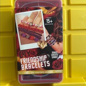 Horizon Group USA DIY Friendship Bracelets Kit - Red, Purple, Gold